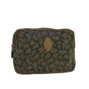 Pre-owned Gra skinn Yves Saint Laurent Clutch