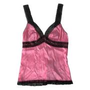 Rosa Blonder Silke Camisole Top