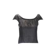 Pre-owned Svart skinn Gucci Top