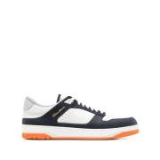 Multifarget Lær Casual Sneakers for Menn