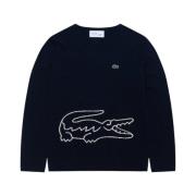 Herre Strikket Genser med Lacoste Logo