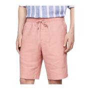 Slim Fit Linen Chino Shorts