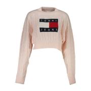 Brodert Crew Neck Sweater - Rosa