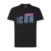 Svart Pixeled Icon Cool Fit Tee