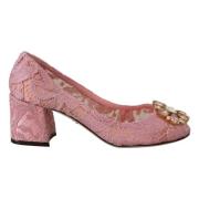 Rosa Taormina Blonder Krystall Pumps