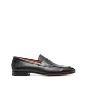 Svart Kalveskinn Penny Slot Slip-On