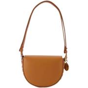 Leather shoulder-bags