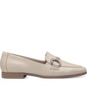 Beige Lukkede Loafers