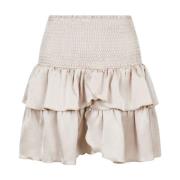 Elegant Satin Ruffle Skirt