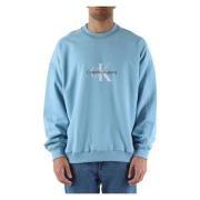 Bomull Logo Sweatshirt Ribbekanter