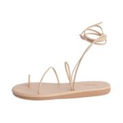 Hvit Flettet Gresk Sandal