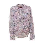 Liberty Mønster Poplin Bluse