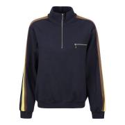 Behagelig Strikket Quarter Zip Sweatshirt