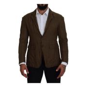 Grønn Blazer Jakke Regular Fit