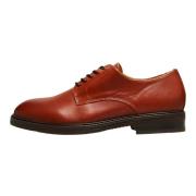 Lysebrun valgt Homme Slh Blake Leather Derby Shoe Sko