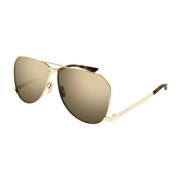 690 New Wave Aviator Solbriller Gull