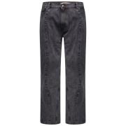 Svart Wire Jeans Rett Hem