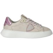 Beige og Rosa High Fashion Sneakers