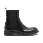 Svart Skinn Chelsea Boot