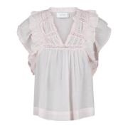 Ruffle Voile Top - Lys Rosa