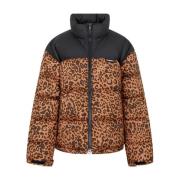 Leopard Logo Puffer Jakke