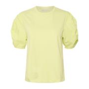 Lime Sorbet Vevd Trim T-skjorte