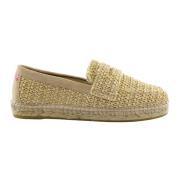 Beige Stoff Loafer