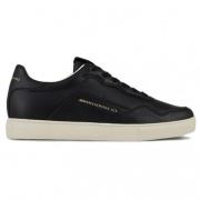 Svarte skinn sneakers Xux078 Xu235