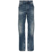 Mørk Baggy Slim-fit Jeans