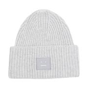 Grå Ull Beanie Lue