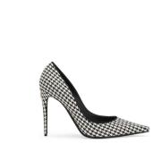 Stiletto Pumps med Houndstooth Mønster