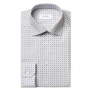 Slim Fit Medallion Print Twill Skjorte