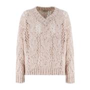 Stilig Sequin V-Neck Sweater