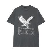 Vintage Eagle Grafisk Tee Top