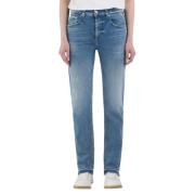 Blå Maijke Straight-Fit Jeans