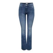 Flared Mid Waist Jeans