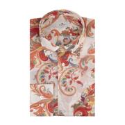 Blomster Paisley Print Herreskjorte