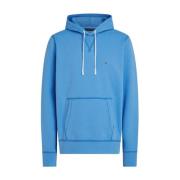 Blå Essential Fleece Hoody Genser