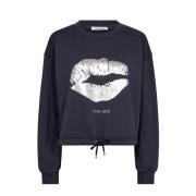 Crop Tie Cleancc Kiss Sweatshirt