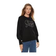 Sequins Logo Sweater - Svart