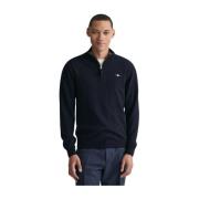 Marine Half-Zip Lammeull Genser