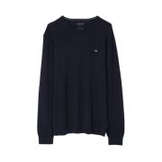 Mørkeblå Crew Neck Sweater