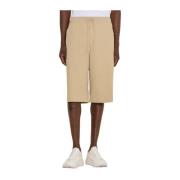 Beige Ripstop Cargo Shorts