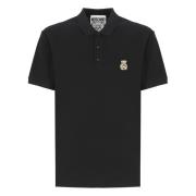 Svart Polo Skjorte med Teddy Bear Logo