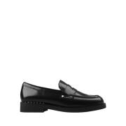 Sorte Studs Loafers Gummisåle