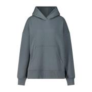 Oversize Hoodie med Logo Hood Gray-Green