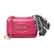 Magenta Flap Clutch Skulderveske