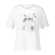 Glitrende Rhinestone T-skjorte