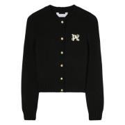 Monogram Cardigan Svart