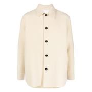 Perle Ull Overshirt Klassisk Passform Italia